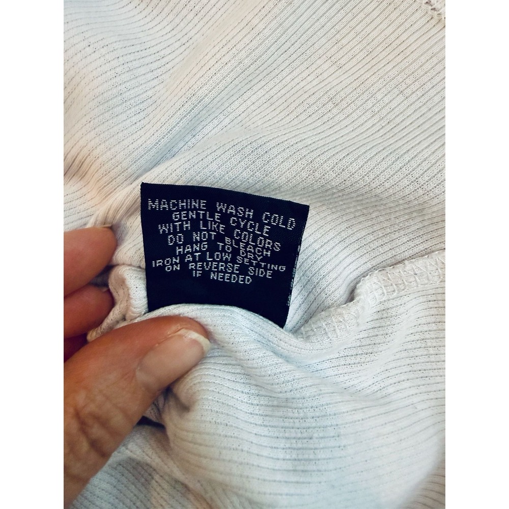 Harper & Ivy Manhattan NYC Athletic Division Ribbed Baby Tee Girls Large - Picture 7 of 8